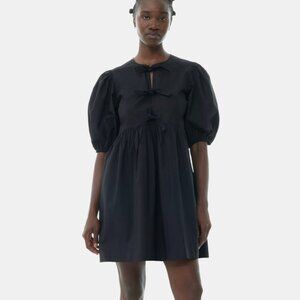 Ganni Black Tie Dress